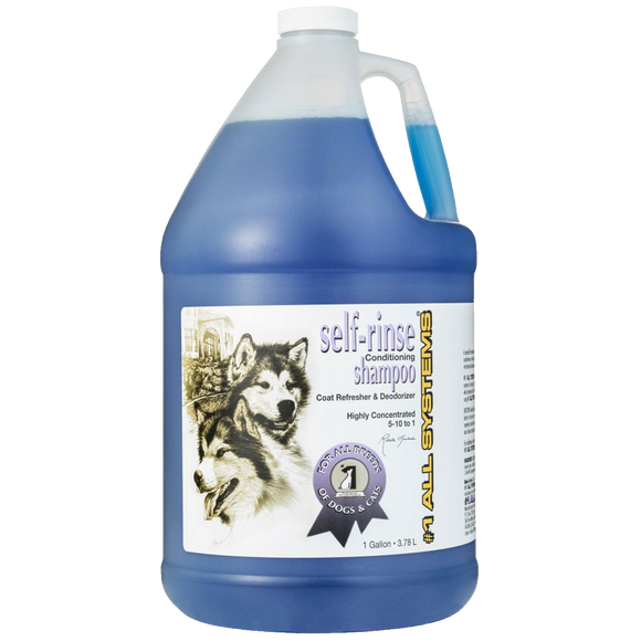 1 All Systems Self Rinse Conditioning Shampoo – No-Rinse Formula, 3.78L, Fast-Acting Cleanser