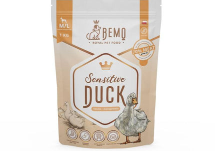 BEMO Sensitive Duck Dry Food – Hypoallergenic Premium Formula, Medium and Large Breed Adult