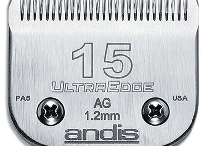Andis UltraEdge No. 15 Clipper Blade – Precision 1.2mm Stainless Steel, Durable Edge