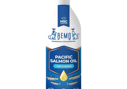 BEMO Pacific Salmon Oil – Pure Fish Oil with Delicate Taste and Aroma, 1L Bottle