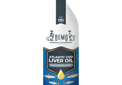 BEMO Atlantic Cod Liver Oil – Pure Nutritional Supplement, 250ml Bottle