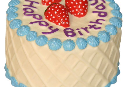 Kerbl Rubber Cake Toy with Squeaker – Durable Playtime Treat, Engaging Design