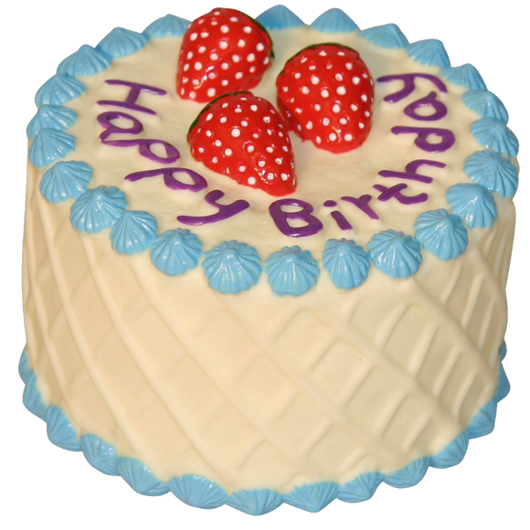 Kerbl Rubber Cake Toy with Squeaker – Durable Playtime Treat, Engaging Design