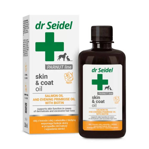 Dr Seidel Skin & Coat Oil – Nourishing Formula, Enhances Shine and Skin Health, 250ml