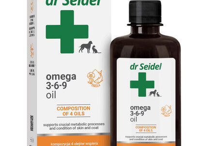 Dr. Seidel Omega 3-6-9 Oil 250ml – Nutrient-Rich Supplement for Healthy Skin and Coat