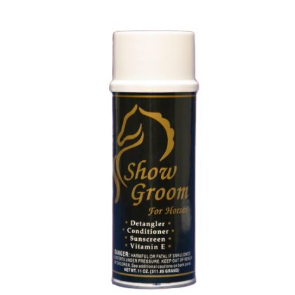 Mr. Groom Show Groom Moisturizing Polishing Spray with Mink Oil, Vitamin E, Sunscreen, 312g