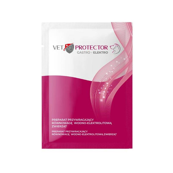 Vet Protector Gastro-Elektro Sachet – Water and Electrolyte Balance Stabilizer, 3g, Fast-Acting Formula