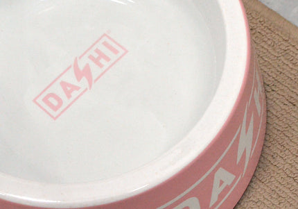 Dashi Pink Bamboo Bowl – Large Eco-Friendly Bamboo and Melamine Pet Dish, Pink