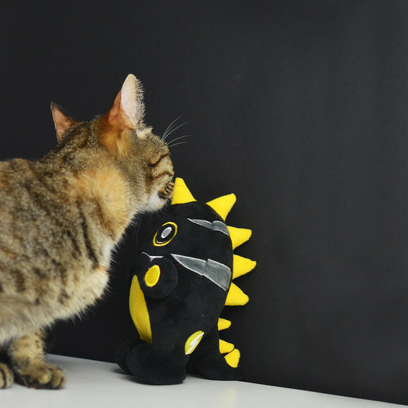 Dashi Nero Plush Toy 16cm – Soft Squeaky Black Creature, Durable and Engaging