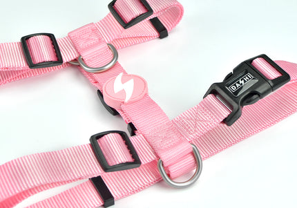 Dashi Solid Back Harness Baby Pink – Adjustable Lightweight Guard Harness, XS Size