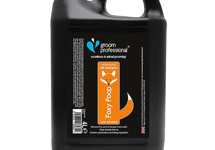 Groom Professional Foxy Poop Shampoo – Concentrated Heavy Dirt and Odor Remover, 4L