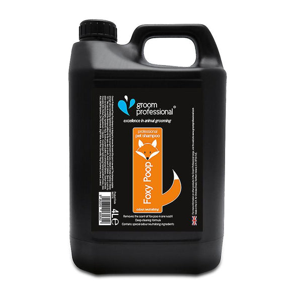 Groom Professional Foxy Poop Shampoo – Concentrated Heavy Dirt and Odor Remover, 4L