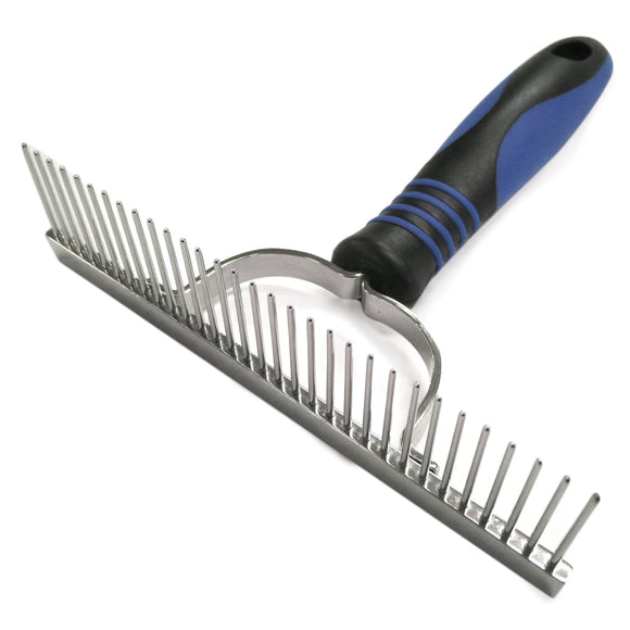 Show Tech Rake Comb Large – Wide-Tooth Grooming Comb with 31 Metal Pins, Durable Design