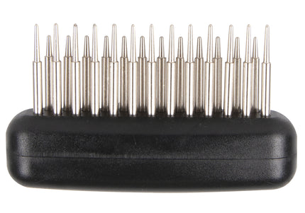 Show Tech Double Row Twist & Cling Rake 18cm – Pneumatic Rotating Pin Comb, Dual-Row Design