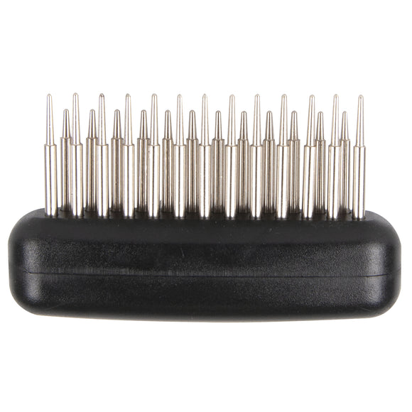 Show Tech Double Row Twist & Cling Rake 18cm – Pneumatic Rotating Pin Comb, Dual-Row Design