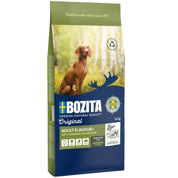Bozita Original Adult Flavor Plus Dry Dog Food – Complete Balanced Formula, 12kg
