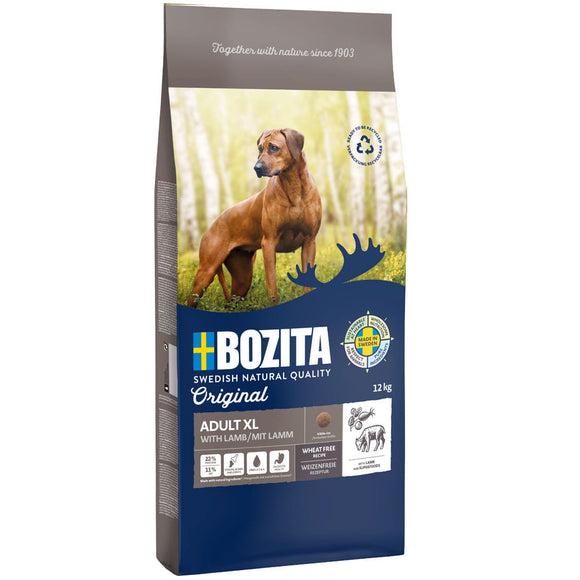 Bozita Original Adult XL Dry Dog Food – Large Breed Formula, 12kg, Balanced Nutrition