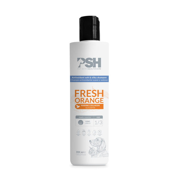 PSH Fresh Orange Shampoo with Collagen – Nourishing Formula for Long Hair, 300ml