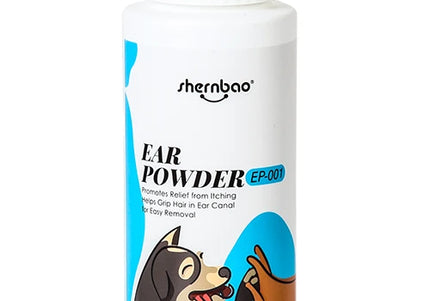 Shernbao Ear Powder – Fine Grooming Formula, 30g Bottle for Easy Application
