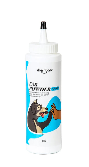 Shernbao Ear Powder – Fine Grooming Formula, 30g Bottle for Easy Application