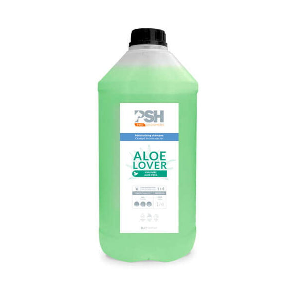 PSH Aloe Lover Moisturizing Shampoo with Aloe Vera, 5L – Nourishing Formula for Dry and Damaged Coats