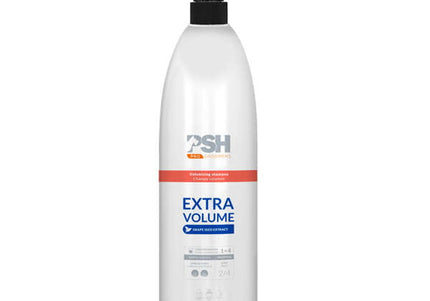 PSH Extra Volume Volumizing Shampoo – Lightweight Formula, 1L Bottle for Enhanced Coat Fullness