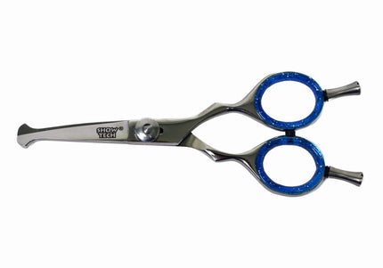 Show Tech Safety Scissor Curved – 5 Inch Rounded Tip Grooming Shears, Ergonomic Design