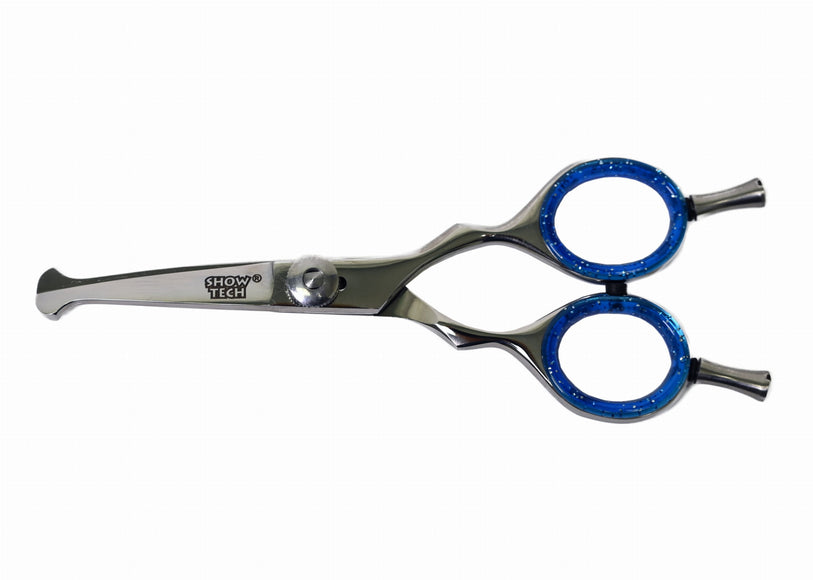 Show Tech Safety Scissor Curved – 5 Inch Rounded Tip Grooming Shears, Ergonomic Design