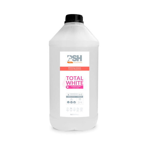 PSH Total White Whitening Shampoo with Titanium Oxide, 5L – Brightening, Salon-Grade Formula