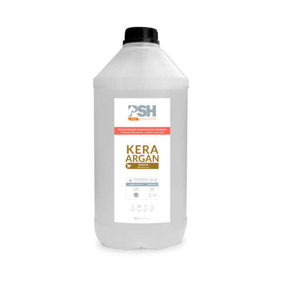 PSH Kera Argan Shampoo – Moisturizing and Smoothing Keratin-Argan Formula, 5L
