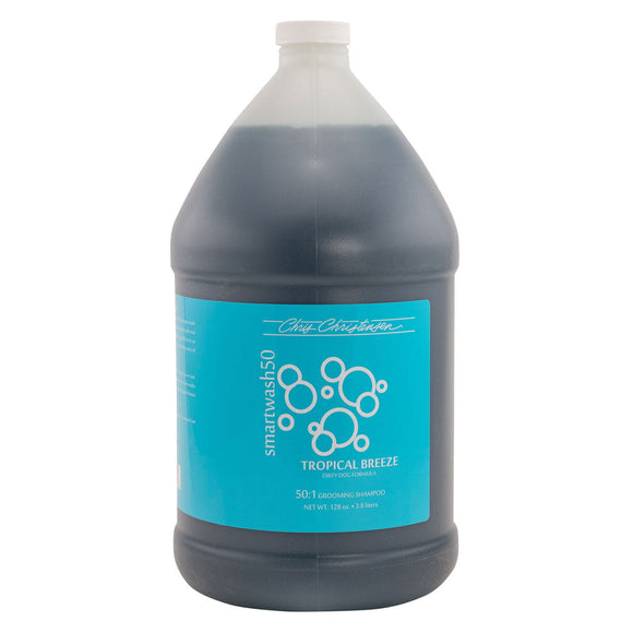 Chris Christensen Smart Wash 50 Tropical Breeze Shampoo – Highly Concentrated Deep Cleansing Formula, 3L