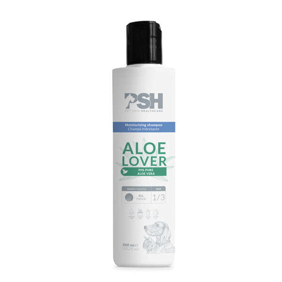 PSH Aloe Lover Shampoo – Moisturizing Aloe Vera Formula, Gentle Care for All Coat Types, 300ml