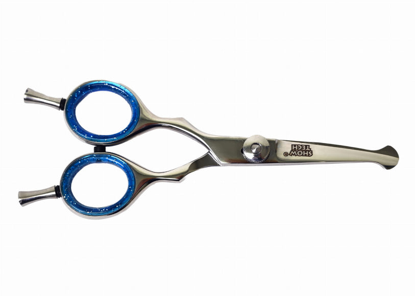 Show Tech Safety Scissors Curved Left – 5-Inch Ergonomic Design for Left-Handed Groomers