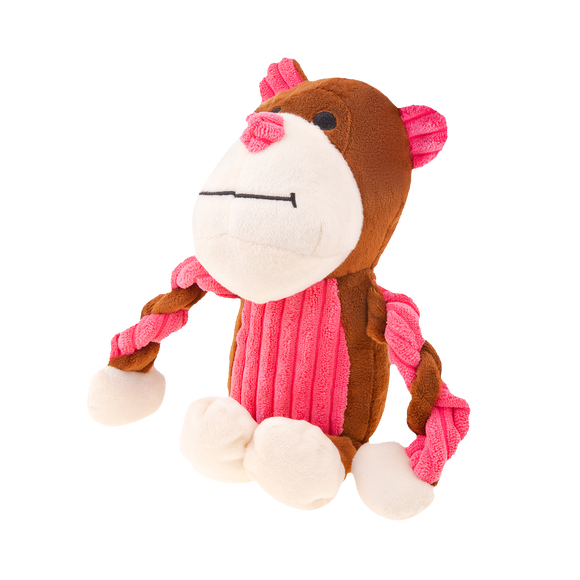 RecoFun Fluffy Orangutan Toy – Soft Animal Mascot with Built-In Squeaker