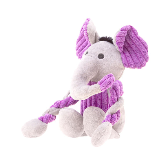 RecoFun Fluffy Ella Elephant Mascot Toy – Soft Plush Animal with Squeaker Sound