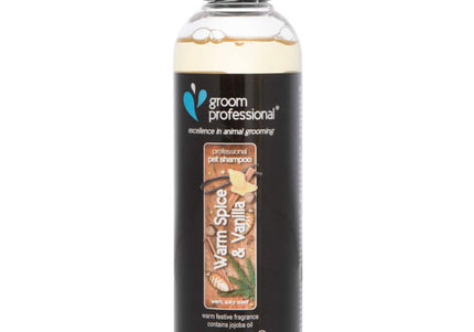 Groom Professional Warm Spice & Vanilla Shampoo 250ml – Nourishing Formula with Spicy Vanilla Scent