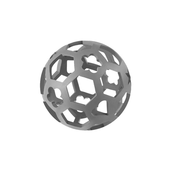 RecoFun Winky Ball Rubber Toy – Medium Size, Durable Gray Play Ball