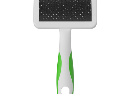 Andis Medium Firm Slicker Brush – Ergonomic Grooming Tool with Flexible Bristles