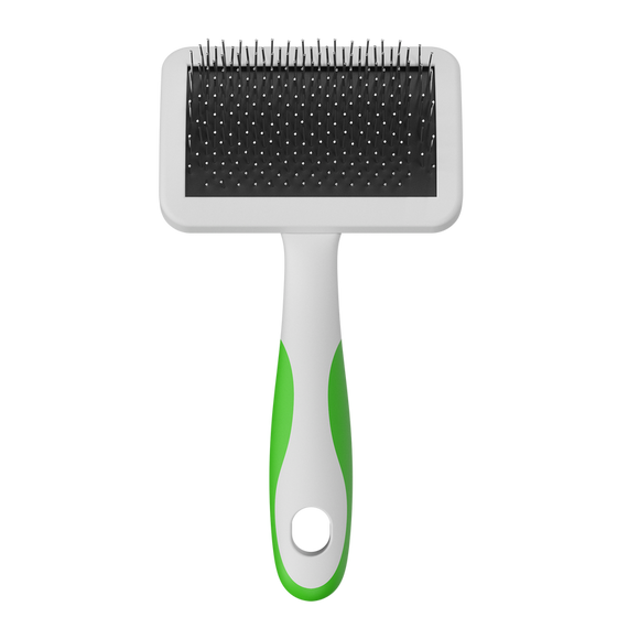Andis Medium Firm Slicker Brush – Ergonomic Grooming Tool with Flexible Bristles