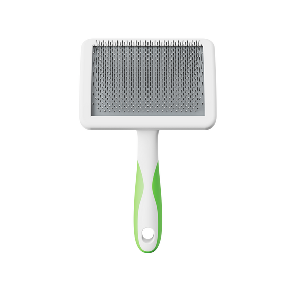 Andis Soft-Tooth Slicker Brush Large – Gentle Detangling Poodle Brush with Flexible Bristles