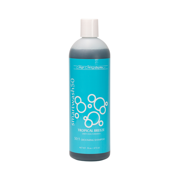 Chris Christensen Smart Wash 50 Tropical Breeze Shampoo – Highly Concentrated Deep Cleansing Formula, 47oz