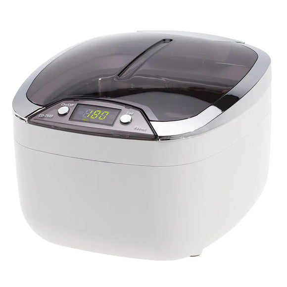 Digital Ultrasonic Cleaner CD-7920 – 850ml Capacity, 45W Power, White, Efficient Cleaning