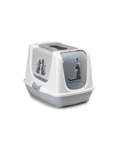 Con Amore Jumbo Cat Litter Box – Spacious Lockable Design with High Sides and Secure Lid