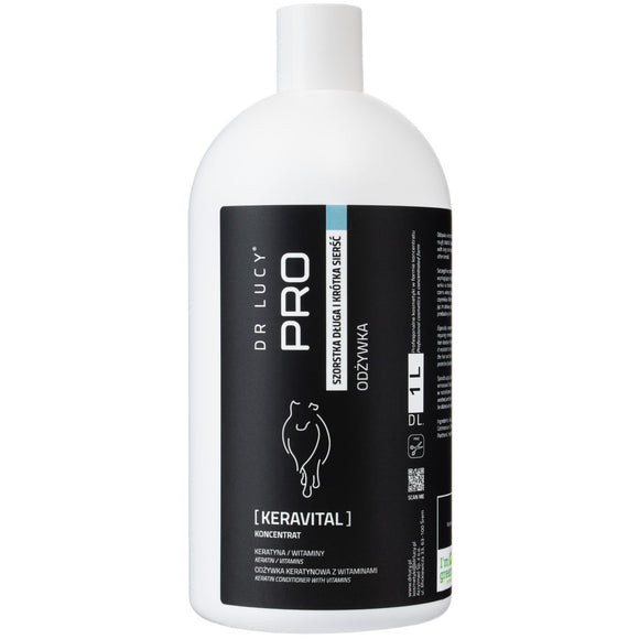 Dr. Lucy Pro Keravital Conditioner – Strengthening and Regenerating Formula for Rough, Long, and Short Hair, 1L