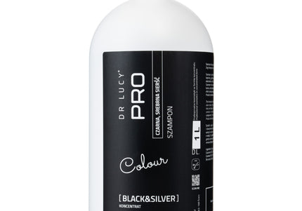 Dr. Lucy Pro Black & Silver Shampoo – Color-Enhancing Formula for Dark and Silver Coats, 1L