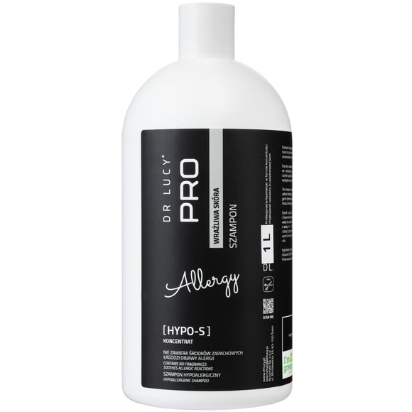 Dr. Lucy Pro Allergy Hypo S Hypoallergenic Shampoo – Gentle Formula for Sensitive Skin, 1L