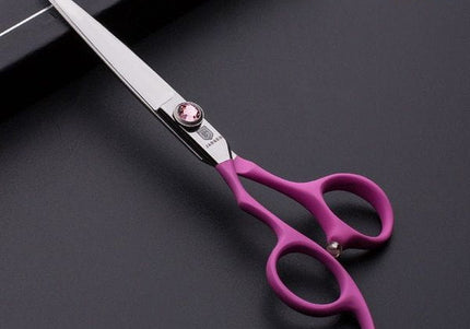 Jargem 6 Inch Left-Handed Straight Grooming Scissors – Precision Stainless Steel Blades