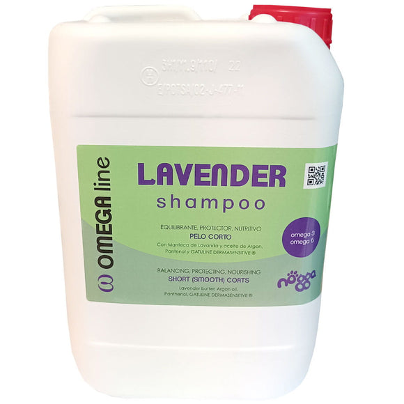 Nogga Omega Line Lavender Shampoo – Gentle Cleansing Formula with Soothing Scent, 5L