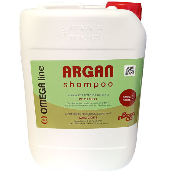 Nogga Omega Line Argan Shampoo – Nourishing Long Hair Formula with Argan Oil, 5L