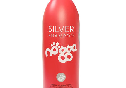 Nogga Classic Line Silver Shampoo – Color-Intensifying Formula for White, Black, and Gray Coats, 1L